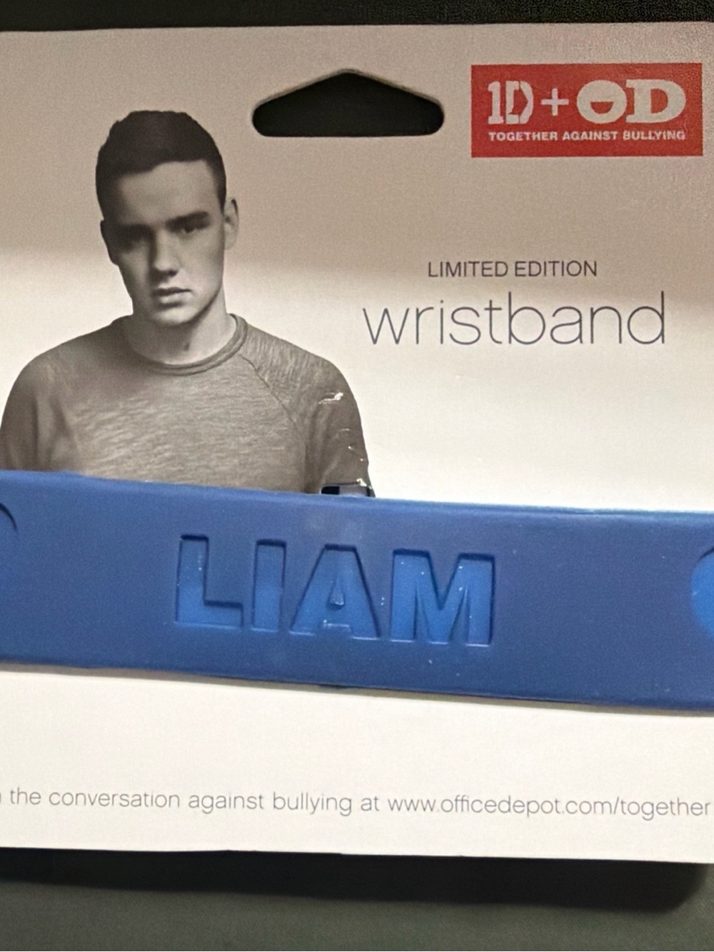 One Direction Liam Payne Limited Edition Wristband NWT
